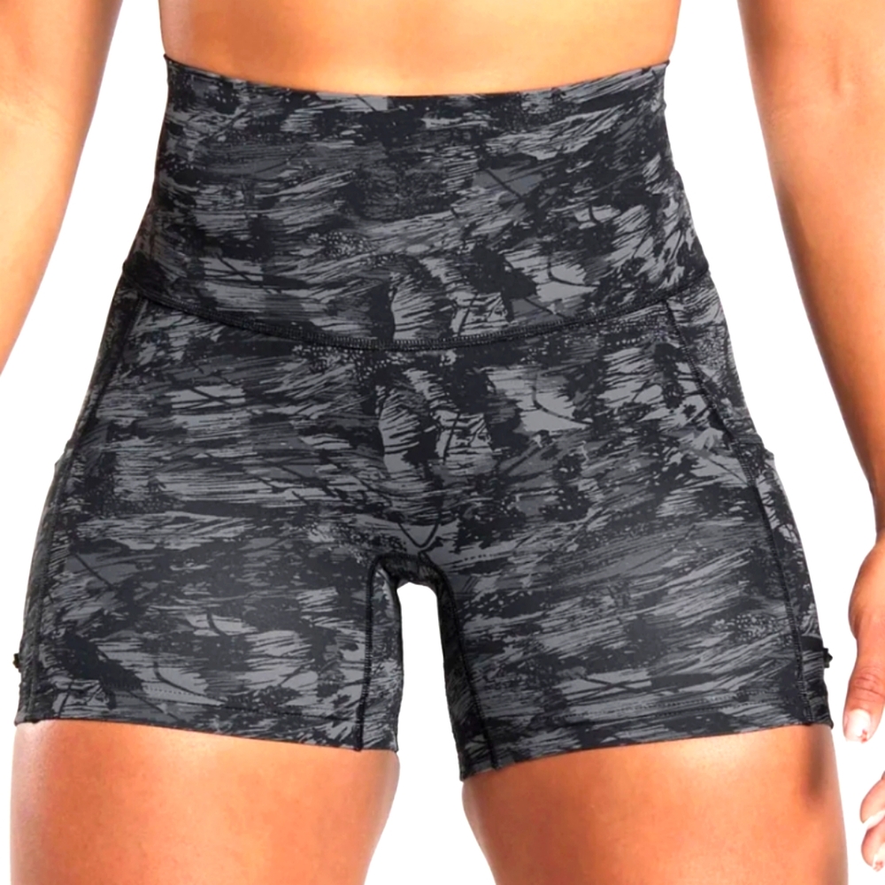 Gymshark Seamless black & grey workout shorts
